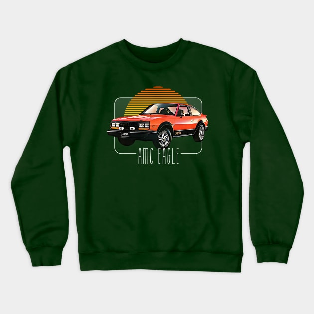 AMC Eagle / Retro Classic Car Lover Design Crewneck Sweatshirt by DankFutura